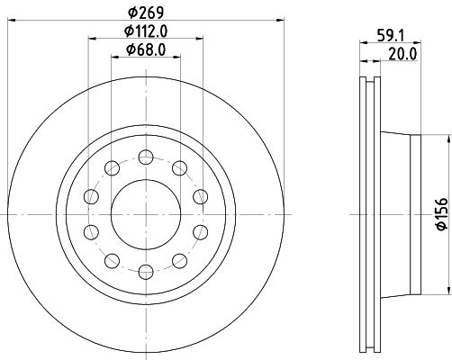 HELLA PAGID Piduriketas 8DD 355 122-131